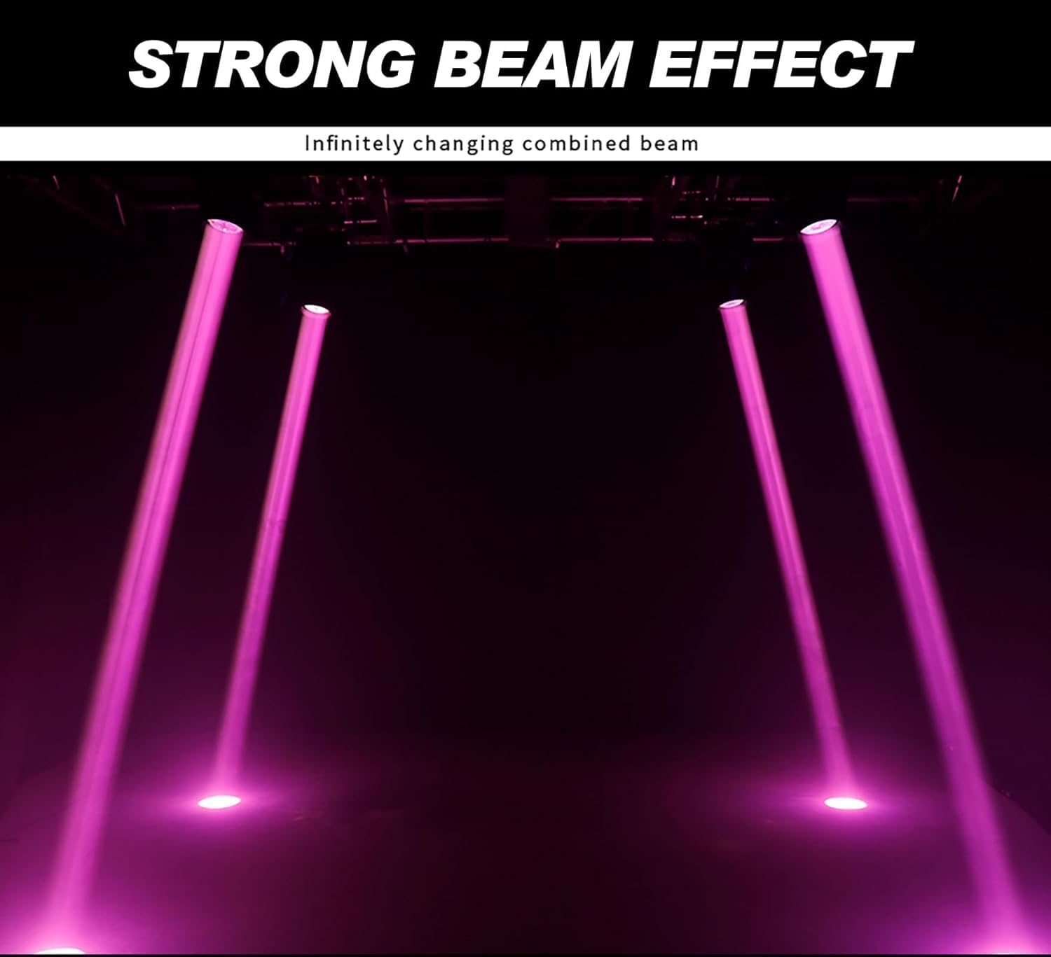 SHEHDS Moving Head Stage Lights 350W 17R Blub 13 Gobos 14 Colors Beam/Frost/Rainbow Stage Effect Spotlights 8 Prisms 8+16+24 Prism 0.2° Parallel DMX512 DJ Lights for Party KTV Bar