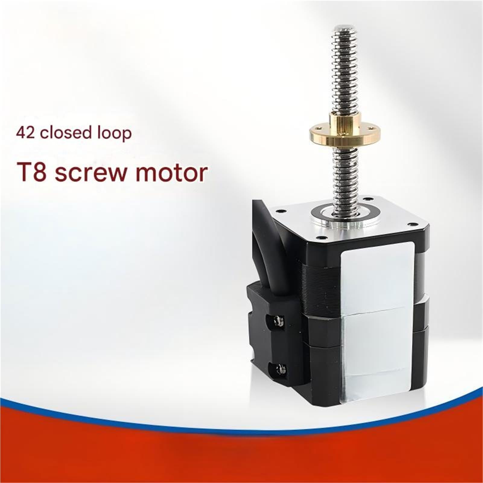 NEMA17 Closed Loop Schraubenmotor 2A 28N.cm Schrittmotor T8 for 3D-Drucker Schrittmotor(Height 34mm 4 Screw Lead)