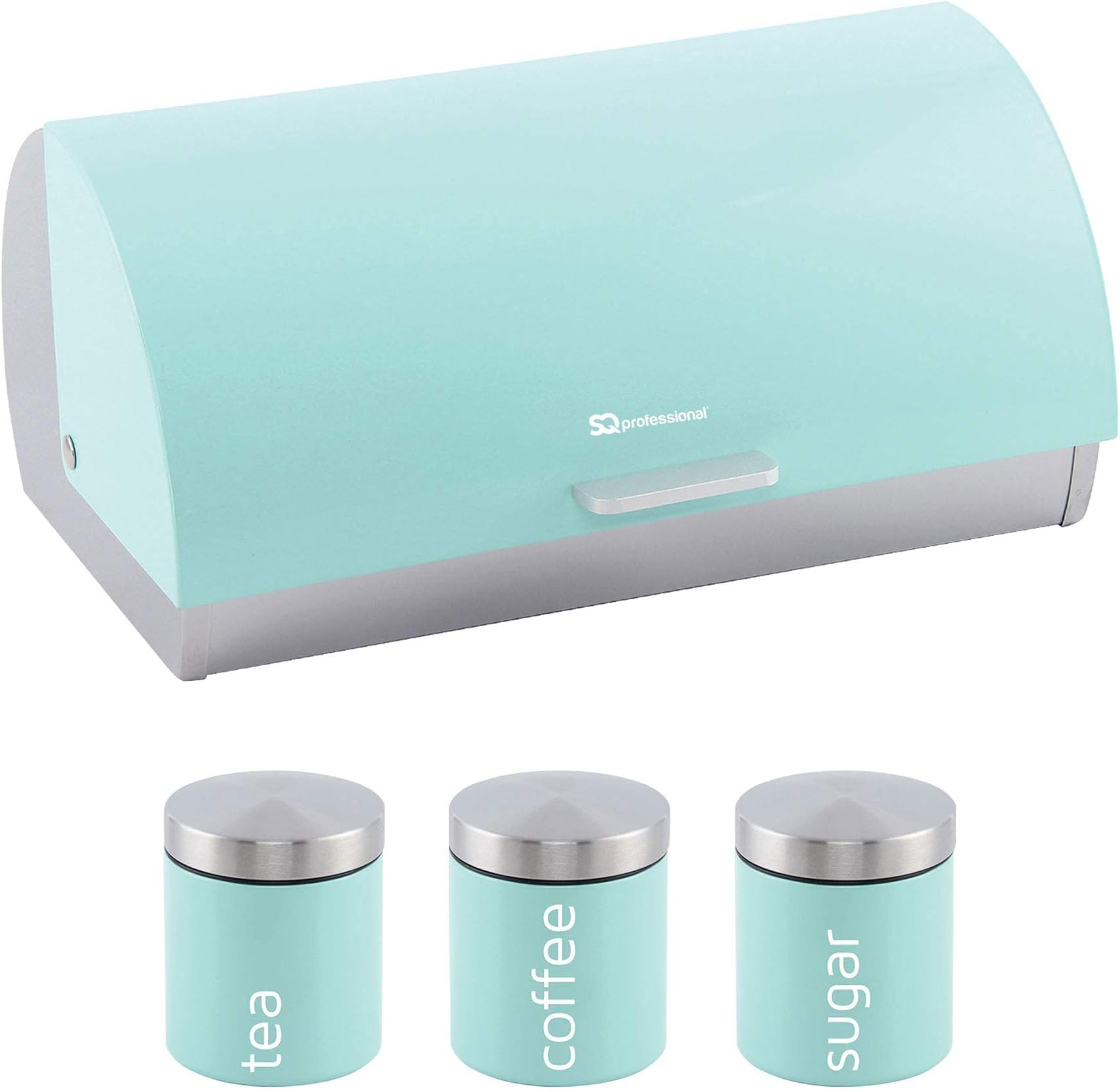 Matching Kitchen Set of Four items Toaster, Kettle, Bread bin and