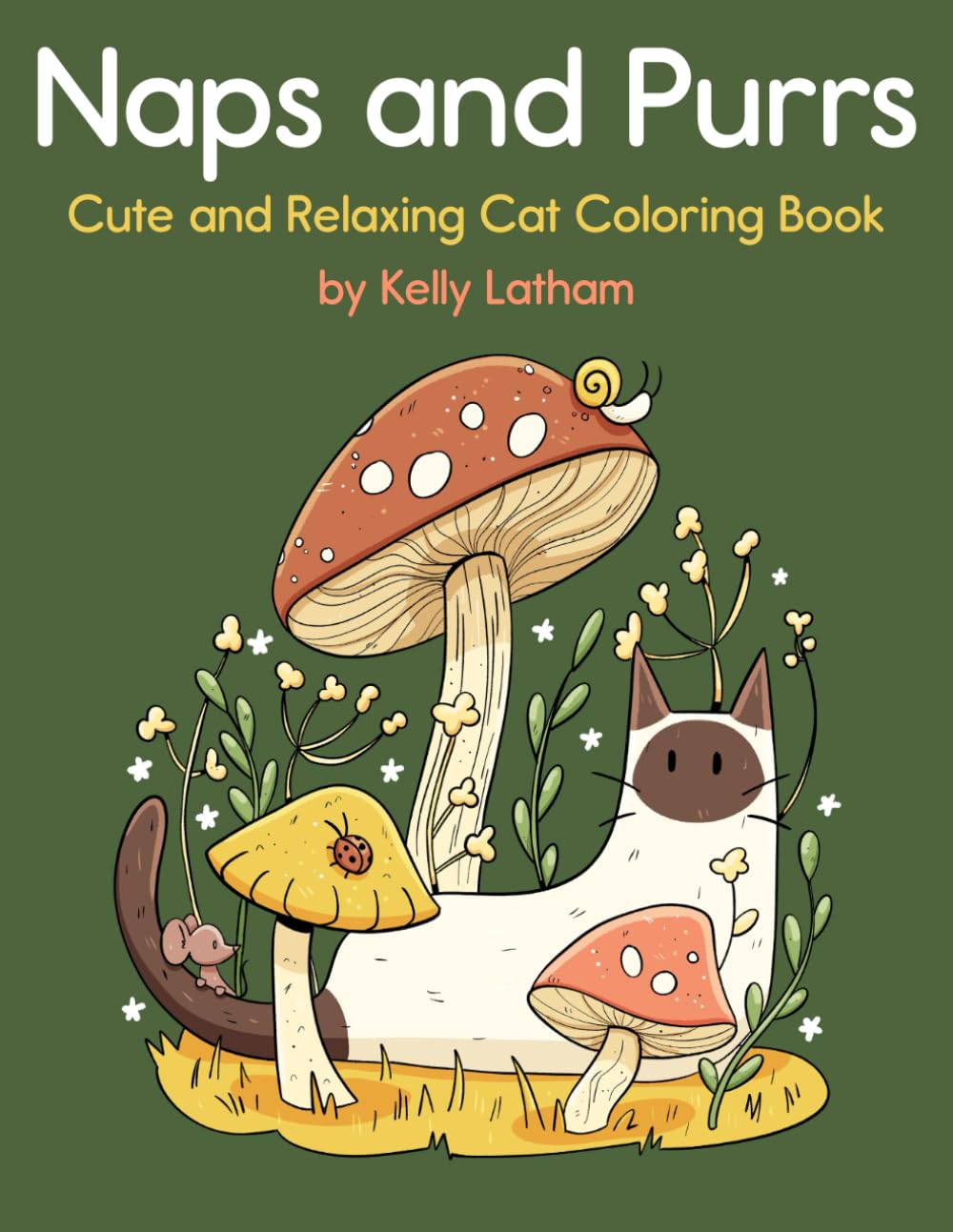 Naps and Purrs: Cute and Relaxing Cat Coloring Book