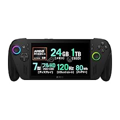 ASUS ゲーミングPC ROG Xbox Ally X RC73XA 7インチ Ryzen AI Z2 Extreme メモリ 24GB SSD 1TB リフレッシュレート120Hz Windows11 バッテリー駆動22.3時間 ポータブル 重量715g ブラック RC73XA-Z2E24G1T