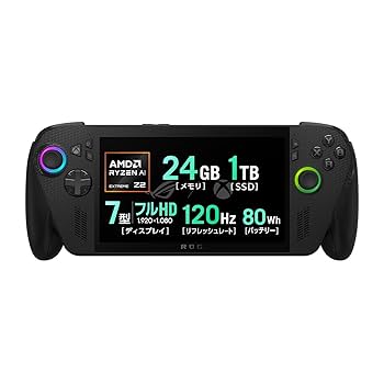 ROG Ally Xゲームデバイス ブラック ROG Ally X 7