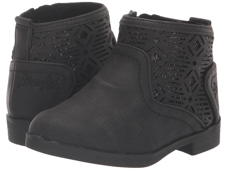 Blowfish Malibu Kids Sielo-T (Toddler/Little Kid) (Black Prospector/Dazzle Glitter) Girls Shoes INTERNATIONAL SHIPPING
