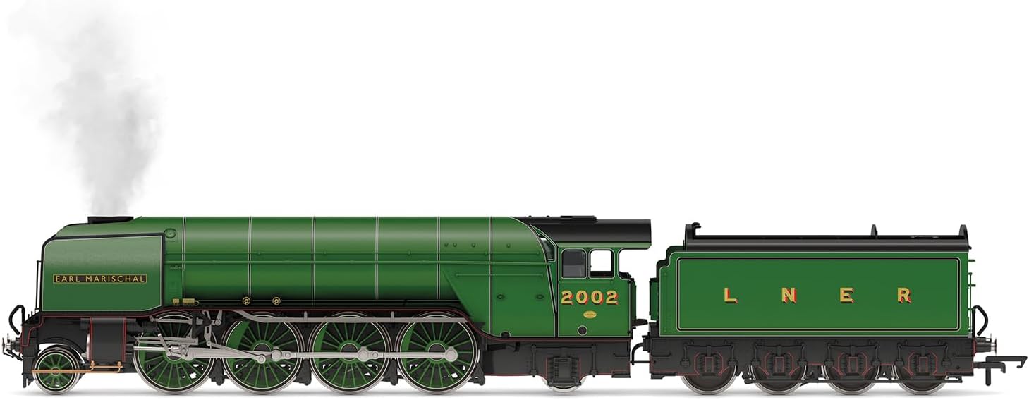 Hornby Steam Train - R30350SS LNER, P2 Class, 2-8-2, 2002 'Earl Marischal' with Steam Generator - Era 3 00 Gauge Locomotives for Train Set, Engine Models for Adults - 1:76 Scale Model Gift