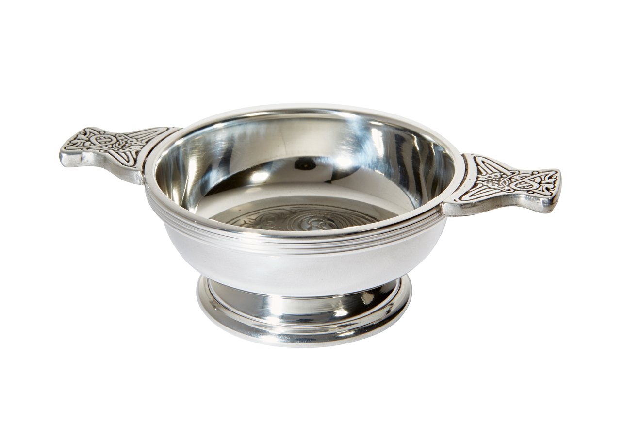 In4adig Celtic Kells Medium Pewter Quaich