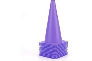 12 Inch Vibrant Pink Traffic Cones for Training and Events