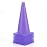 12 Inch 12 Pack Purple Traffic Training Cones, Plastic Safety Parking Cones, Agility Field Marker Cones for Soccer Basketball Football Drills Training, Outdoor Sport Activity & Festive Events