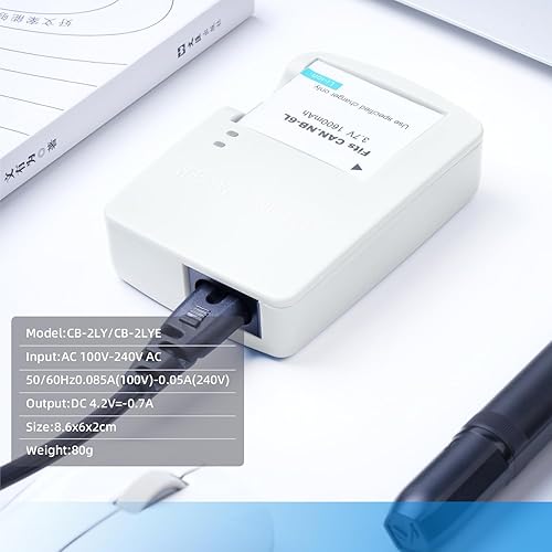 Miniatura 7 de Cargador de batería NB-6L NB-6LH CB-2LY compatible con Canon PowerShot SX540 HS, SX530 HS, SX520 HS, SX510 HS, SX500 HS, SX170 is, SX700 HS, SX710