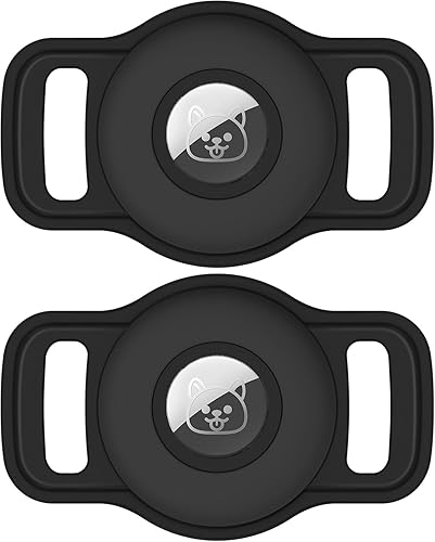 Soporte para collar de perro Airtag de silicona suave para mascotas, perros y gatos, funda protectora duradera para rastreador de perros, accesorios