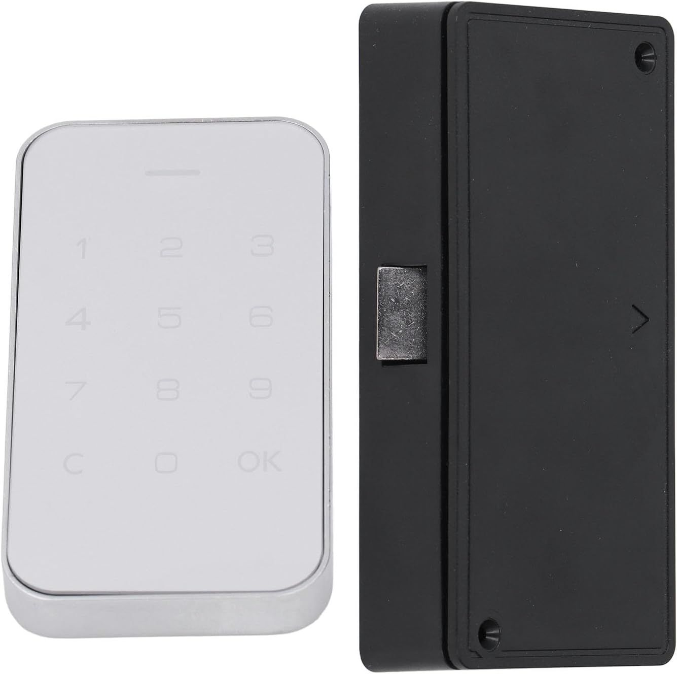 Electronic Cabinet Lock with Digital Touch Keypad, Password Entry, Keyless Security for Wardrobe and Fridge - Durable Zinc Alloy, Easy Installation, Secure Encrypted Lock