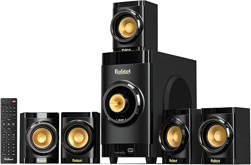 Bobtot Small Subwoofer Home Theater for TV Surround System 5