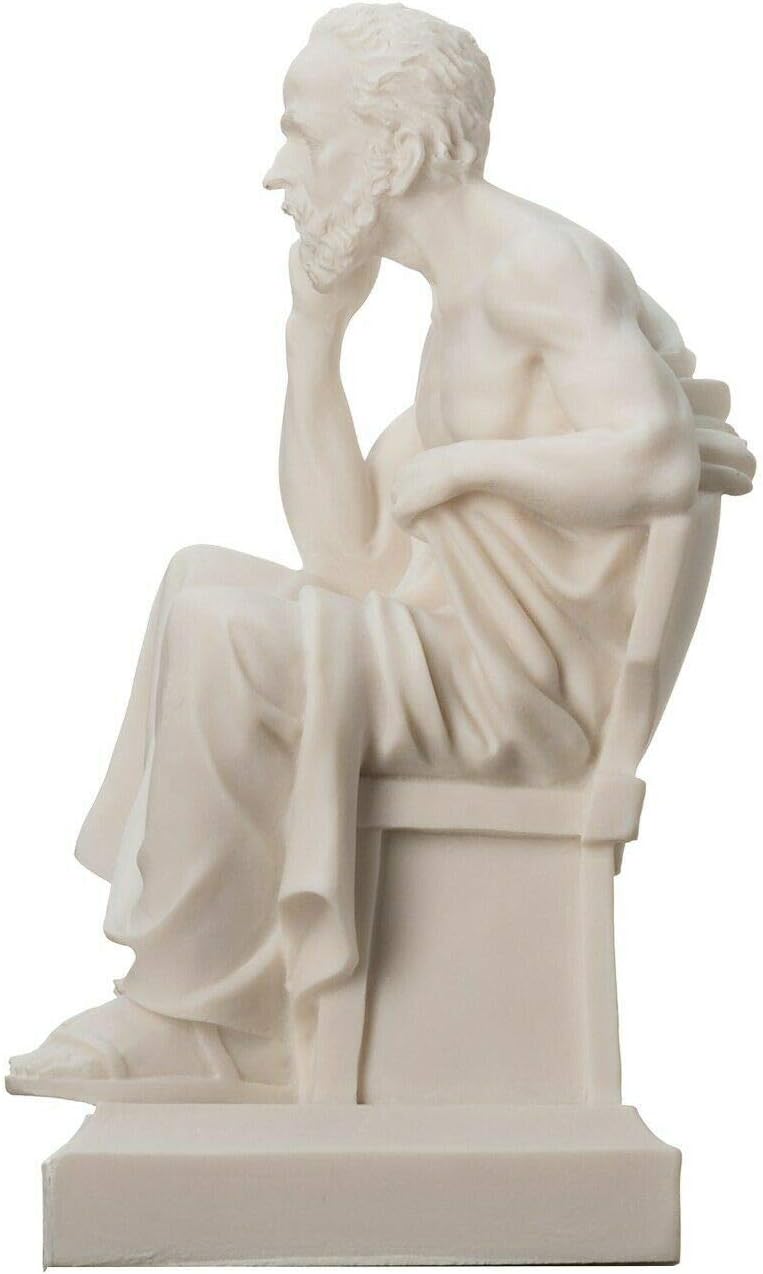Socrates Ancient Greek Philosopher Sculpture Statue 470-399B.C. 6.7"