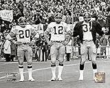 Pittsburgh Steelers Terry Bradshaw Franco Harris and Rocky Bleier During S. B. IX In 1975 8x10 Photo, Picture