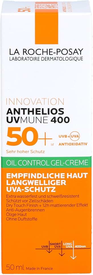 Anthelios UVMune 400 Oil Control Gel Cream SPF50+, Mattifyin
