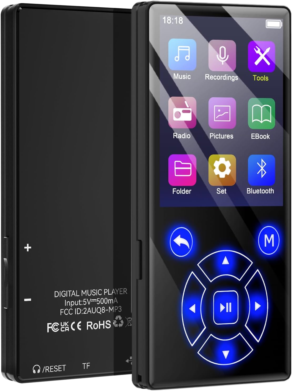 64 GB MP3 Player Mit Bluetooth 5.3 - 2,8 Zoll Touchscreen Music Player Für Kinder & Erwachsene