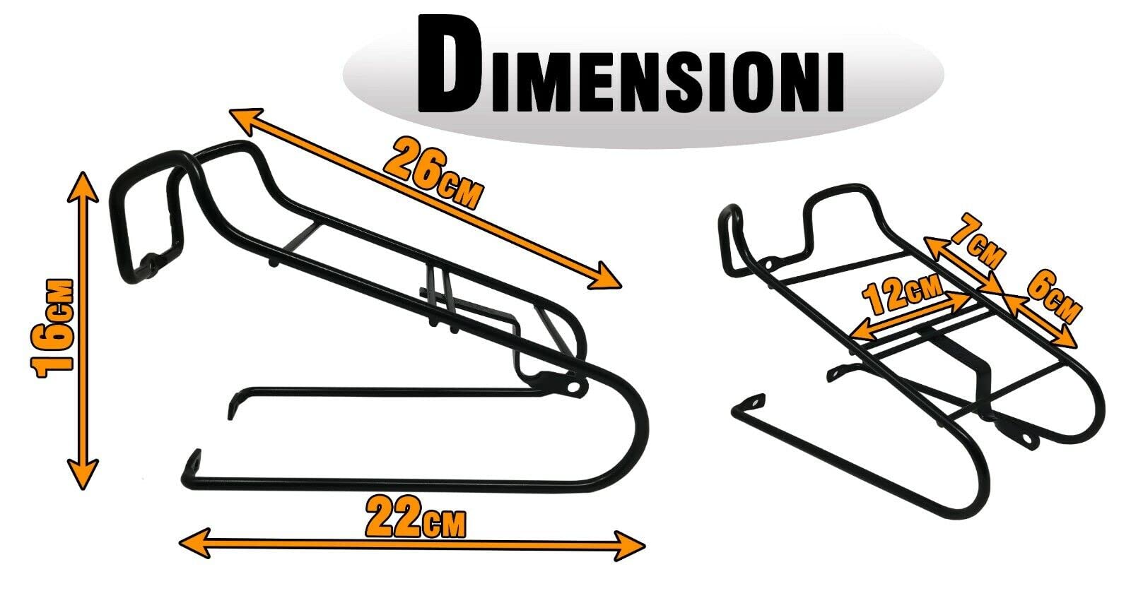 Portapacchi Anteriore Bici Nero Regolabile | In Alluminio Per Ruote 24-28 Pollici | Facile Montaggio - Foto 5