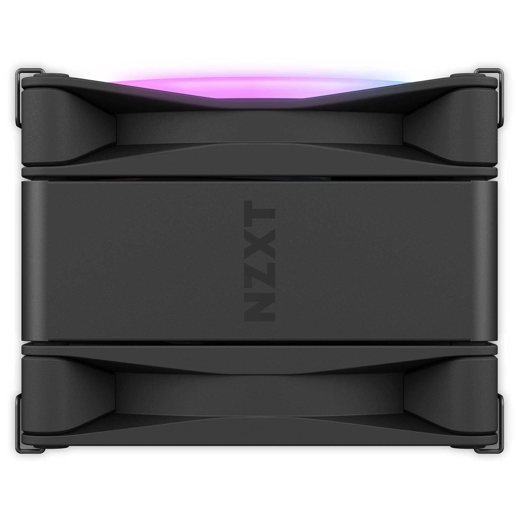 NZXT T120 RGB Air Cooler - RC-TR120-B1 - CPU Luftkühler - 120mm Lüfter - Direktkontakt Technologie - 4 Kupfer-Heatpipes - Optional 2 möglich - passend für Intel und AMD Sockel - Schwarz