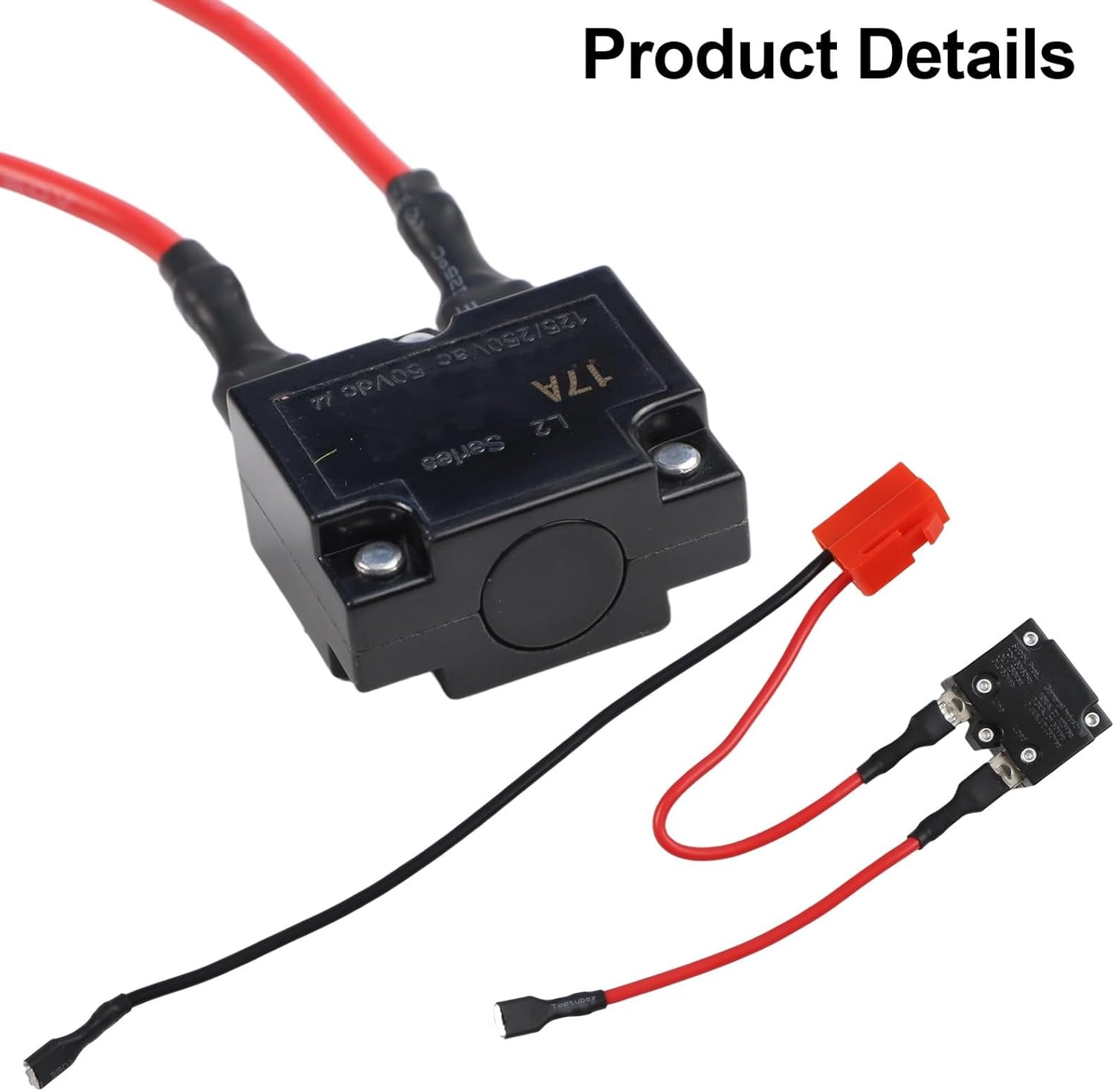 6V/12V Battery Harness for Powered Electric Vehicle Replacement, Ride-On Toy Battery Harness with Fuse For Electric Ride-On Toy Parts(12V)