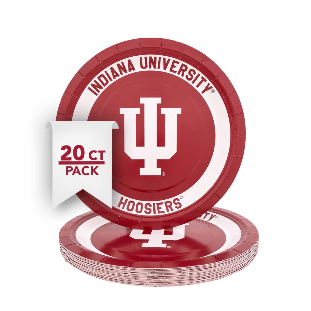 Desert Cactus Indiana University Paper Plates IU Hoosiers 20 - gameday and tailgating | Mubboo