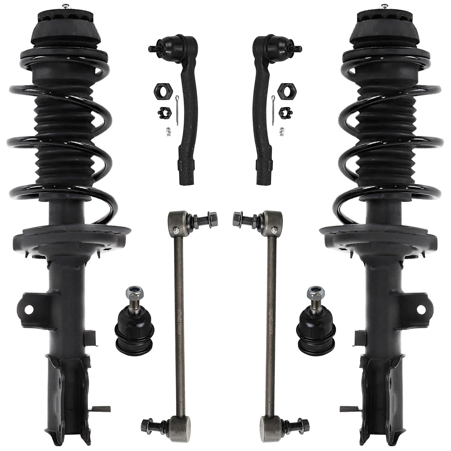 Detroit Axle - Front Struts &amp; Coil Springs 2012-2017 Hyundai Accent