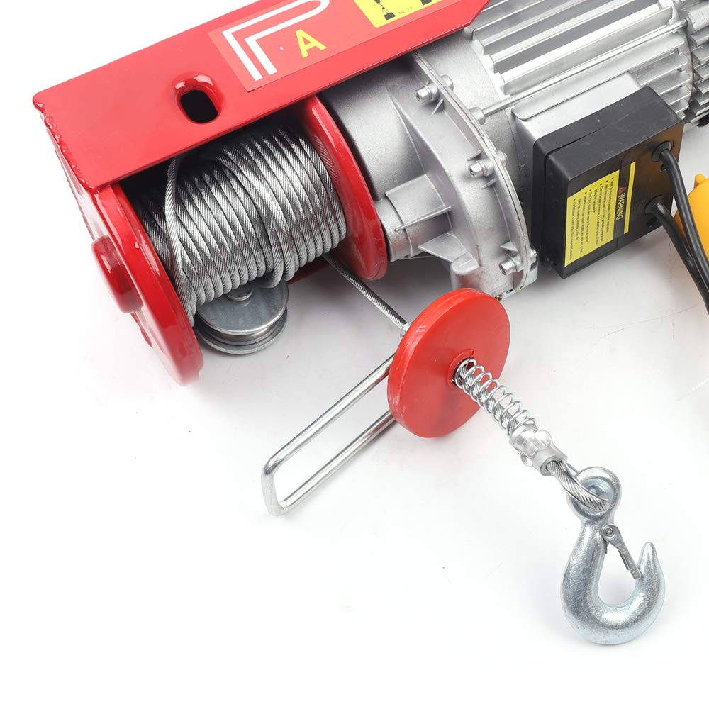 Verricello elettrico per gru, verricello motore con telecomando, fune elettriche, per ascensore, 400/800 kg