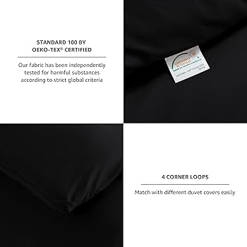 Amazon.com: CozyLux Black Comforter Set Twin/Twin XL Size, 2