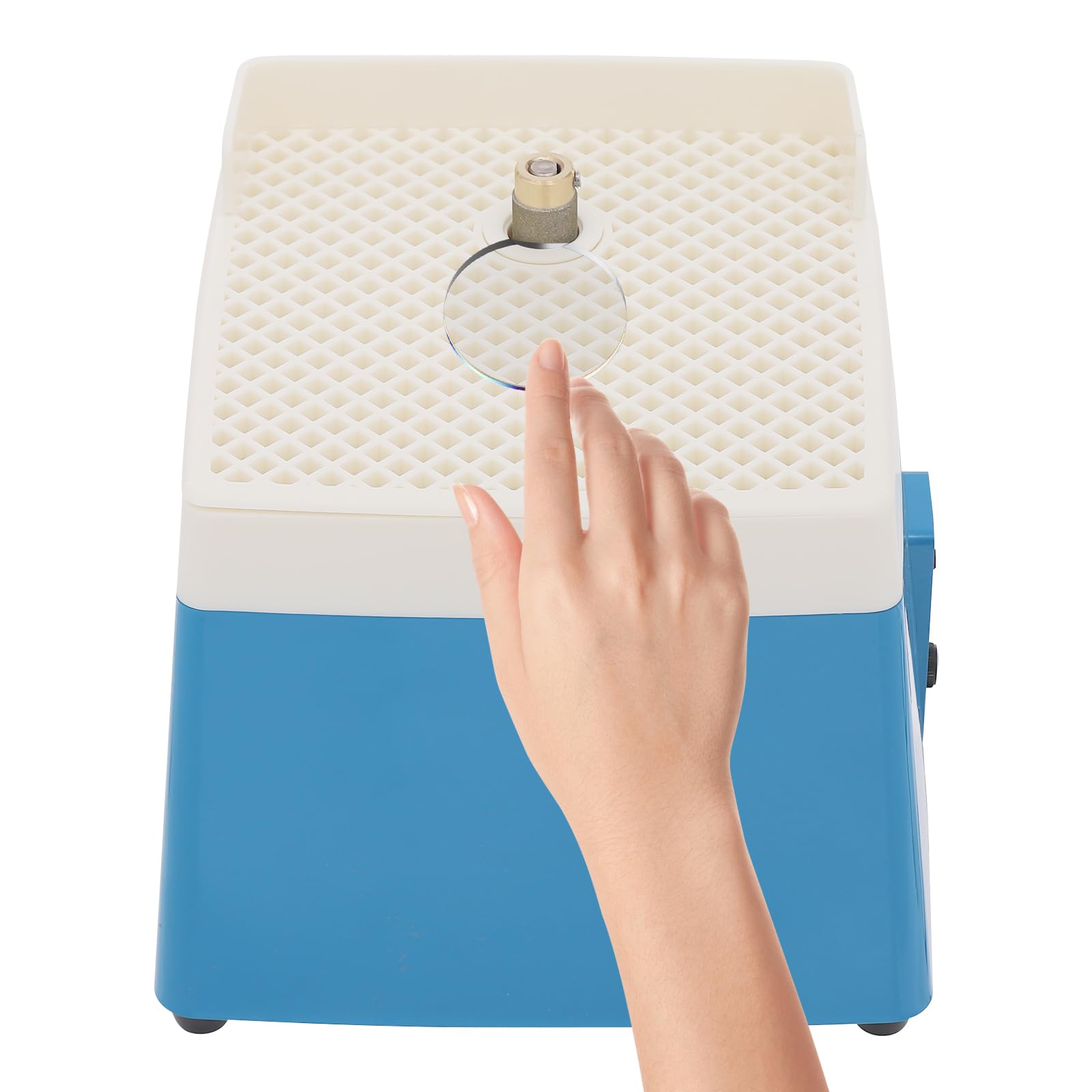 4200RPM - Afilador de cuchillos eléctrico con abrasivos de diamante y guías angulares de precisión, depósito de agua de 0,09 galones, cabezal de molienda extraíble, amoladora de vidrio