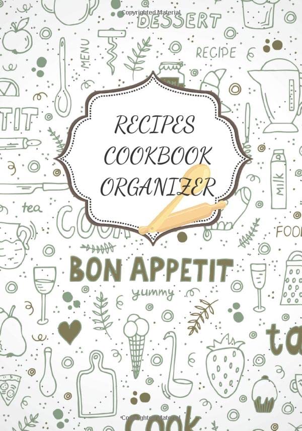 RECIPES COOKBOOK: My Favorite Recipes | Blank recipes books to Write In | 7 x 10 In | Collect the Recipes You Love in Your Own Custom Cookbook with ... Style With Dotted Diamond Background)