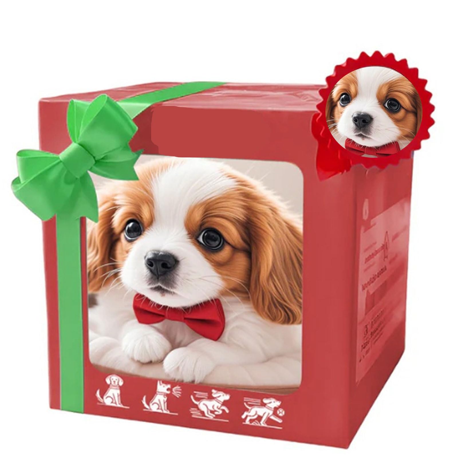 2026 New Realistic Robot Puppy, Interactive Robotic Dog Realistic Pet, Smart Robot Dog That Acts Like a Real Puppy-Lifelike Sounds, Walking, Barking SaintBernardBrown