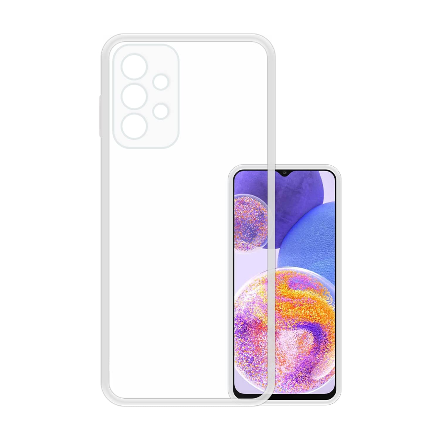 VIDO Transparent Back Case Cover for Samsung Galaxy A23 4G / A23 5G (Soft & Flexible & Camera Protection Back Case) (B09WN544D7) Amazon Price History, Amazon Price Tracker