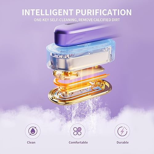 Miniatura 4 de Vaporizador de mano para ropa, vaporizador portátil de 120 V con autolimpieza, calentamiento rápido de 30 segundos, potente vaporizador de ropa de