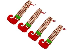 ABOOFAN Christmas Table Leg Covers 4 Pack