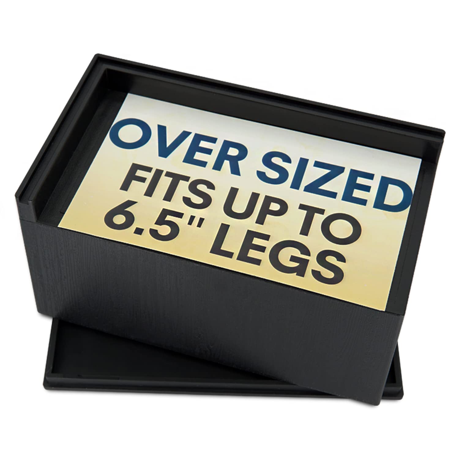 BLISSRIANT 4 Pcs Large Bed Risers 3 Inch Oversize Rectangle Furniture ...