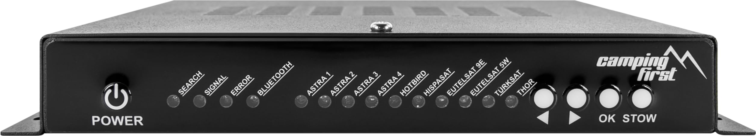 Satmex Flat 2 – Antenna satellitare automatica per camper e caravan (per 2 TV/ricevitori, con funzione skew) – Bianco