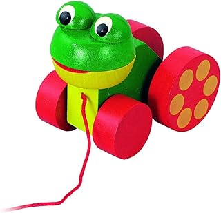 DETOA Wooden Pull Along Frog