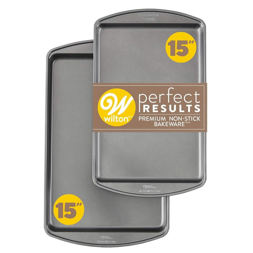 Wilton Perfect Results Nonstick Cookie Baking Sheets 2-Piece