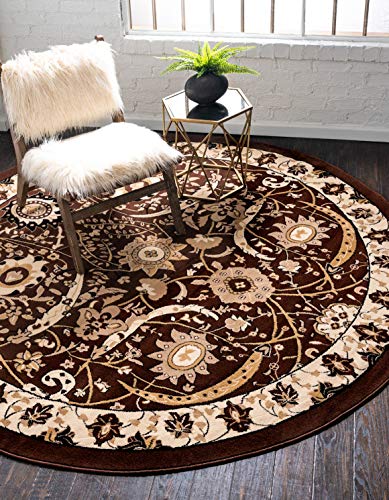 Tapete decorativo Unique Loom Brown Beige 245x245 cm