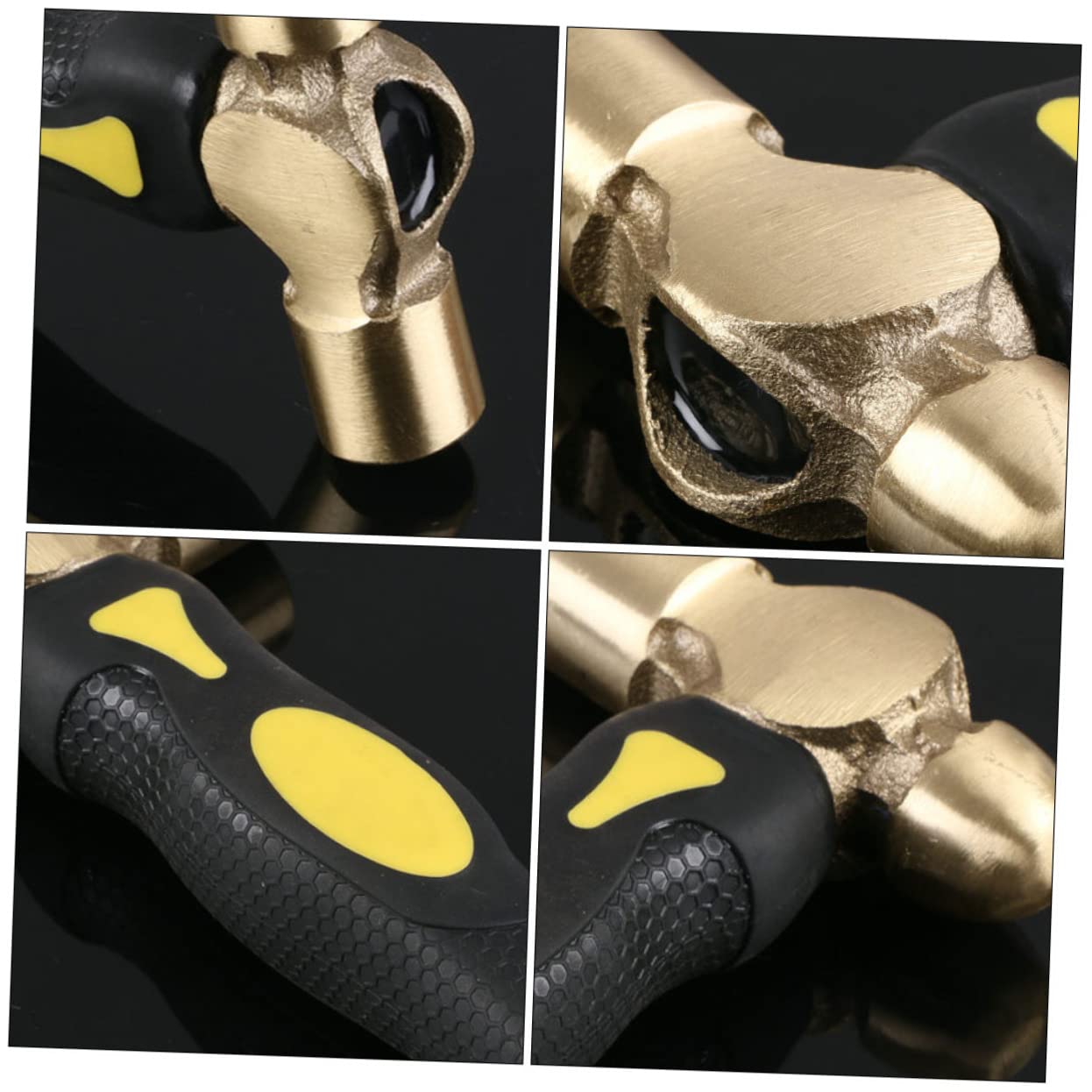 POPETPOP Martillo De Latón De Lb Para Estampado Cabeza Plana Mango Para Fabricación De Joyas y Trabajos De Detalle Delicado