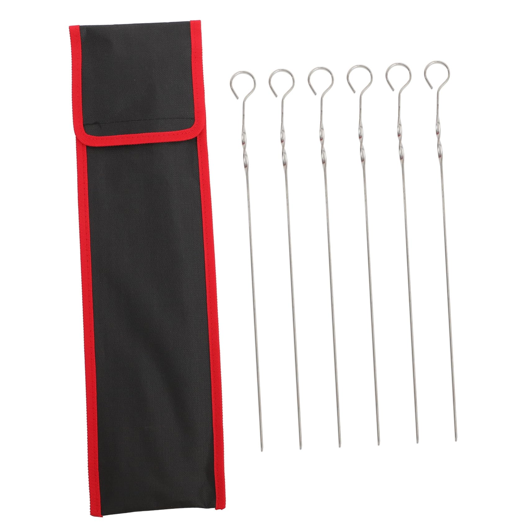 MAGICLULU Waterproof BBQ Skewer Storage Bag with Oxford Cloth Material for Organizing Grill Skewers and Tableware, Stylish Utensil Storage Pouch Suitable for Camping and Outdoor Use