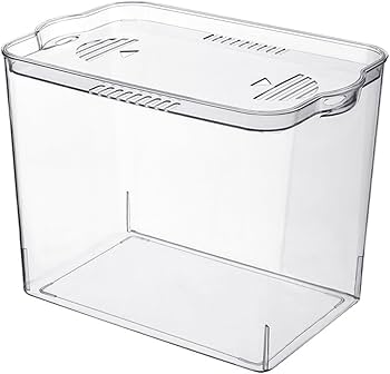 Amazon | 大型水槽、蓋付き透明家庭用水槽、蓋付き水族館、金魚鉢