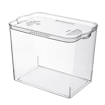 Amazon | 大型水槽、蓋付き透明家庭用水槽、蓋付き水族館