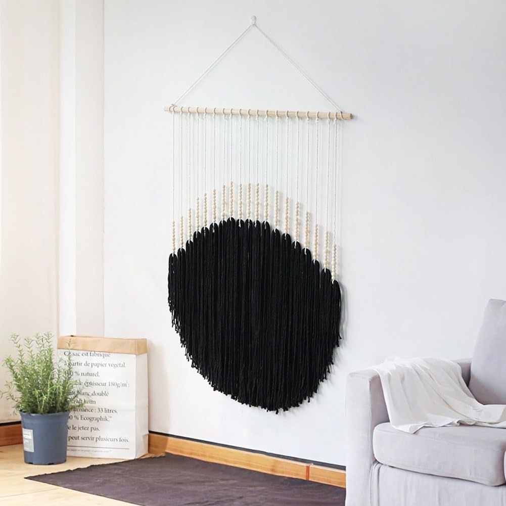 Tapiz Colgante Bohemio De Macramé Tejido, Adorno De Pared Estético para Hogar, Dormitorio, Sala De Estar, Oficina, Apartamento.