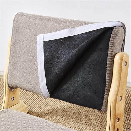 Miniatura 5 de CZDYUF - Silla plegable para sala de estar balcón ventana de balcón silla de tatami con soporte trasero asiento con cojín