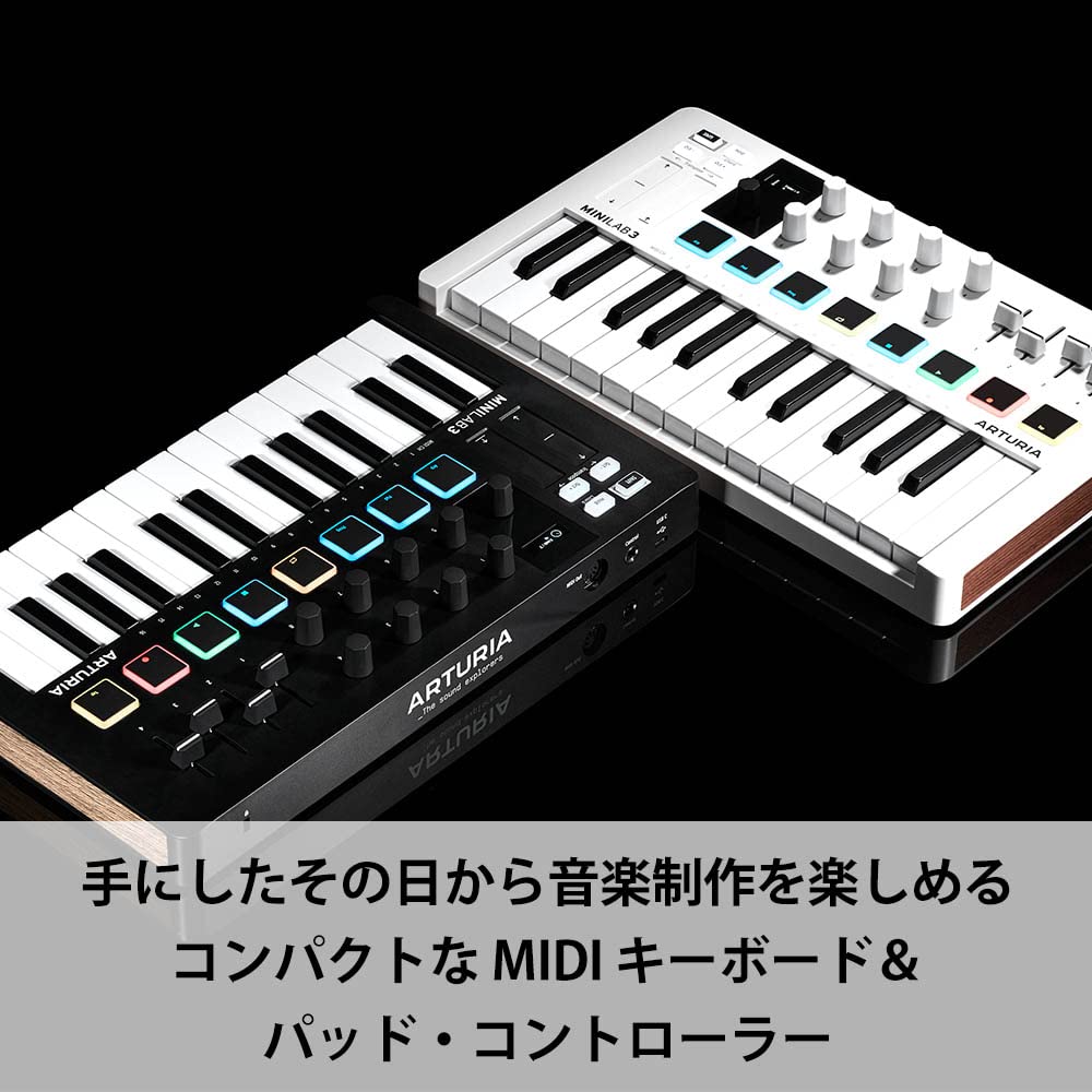 Amazon.co.jp: ARTURIA MIDI キーボード コントローラー MiniLab 3 BK 