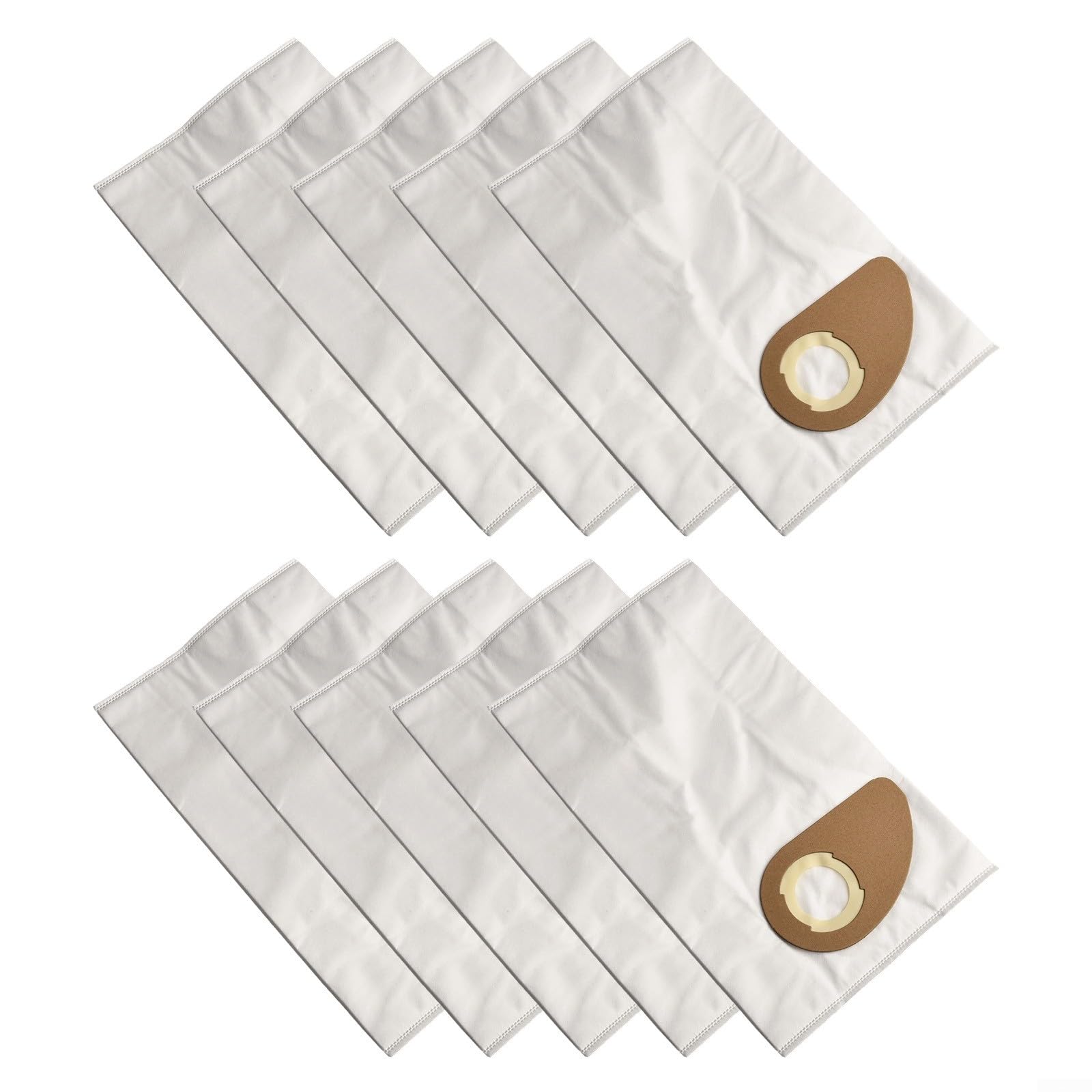Paquete de 4 bolsas de polvo para aspiradora de 18 L compatibles con nilfisk Buddy II Wet and Dry Series 81943048 para limpieza del hogar, garaje o taller (paquete de 10)