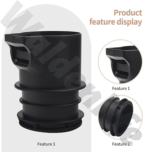 Miniatura 6 de Tubo adaptador de soplador de hojas eléctricotubo de vacío, para soplador de hojas eléctrico Black-Decker de 12 amperios BV6000 BEBL7000 BV3600