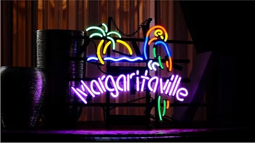 M Parrot - Letrero de neĂłn con marco de metal, 1,666.1 in, cristal real, luz de neĂłn para cerveza, bar, pub, garaje, habitaciĂłn M Parrot - Letrero de neĂłn con marco de metal, 1,666.1 in, cristal real, luz de neĂłn para cerveza, bar, pub, garaje, habitaciĂłn