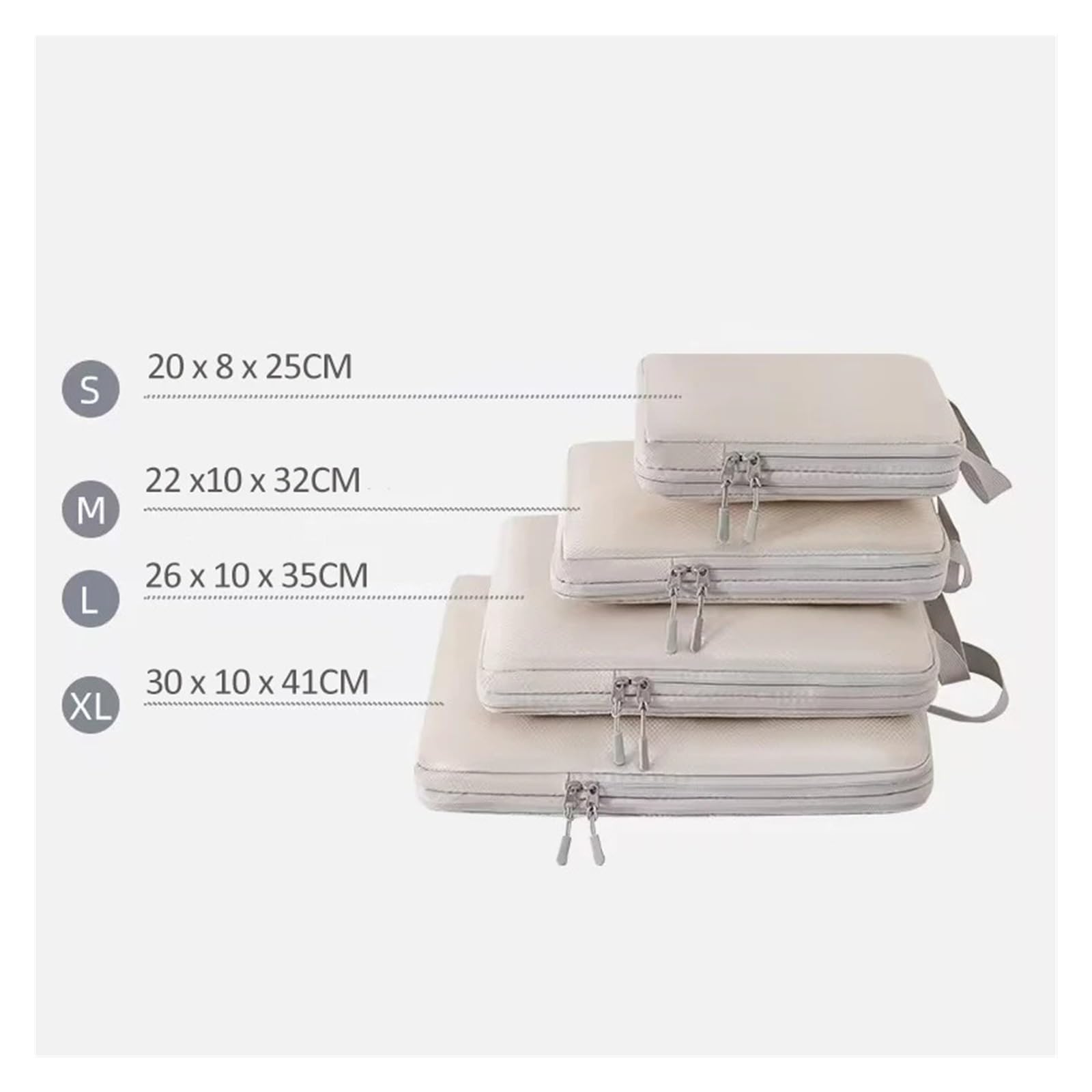 Organizer Viaggio Set di cubi imballaggio a compressione, borsa impermeabile for organizzare indumenti, valigia da viaggio, organizer for biancheria intima(Green)
