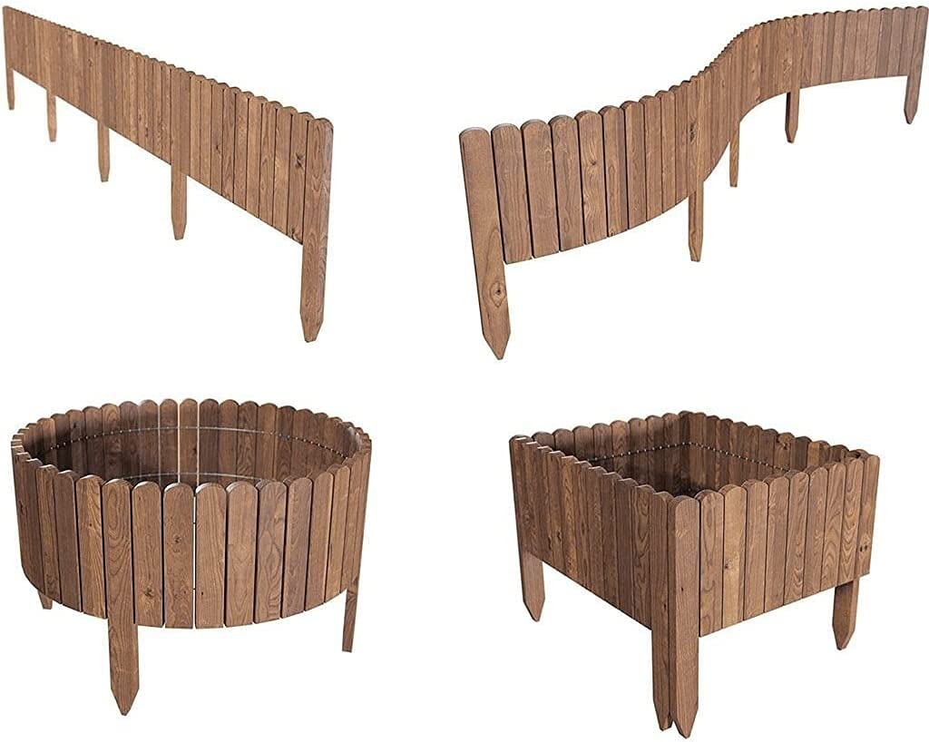 Confezione Da 25 Pannelli Recinzione Decorativa Da Giardino In Metallo – Altezza 41,9 Cm, Lunghezza Totale 7,2 M, Antiruggine