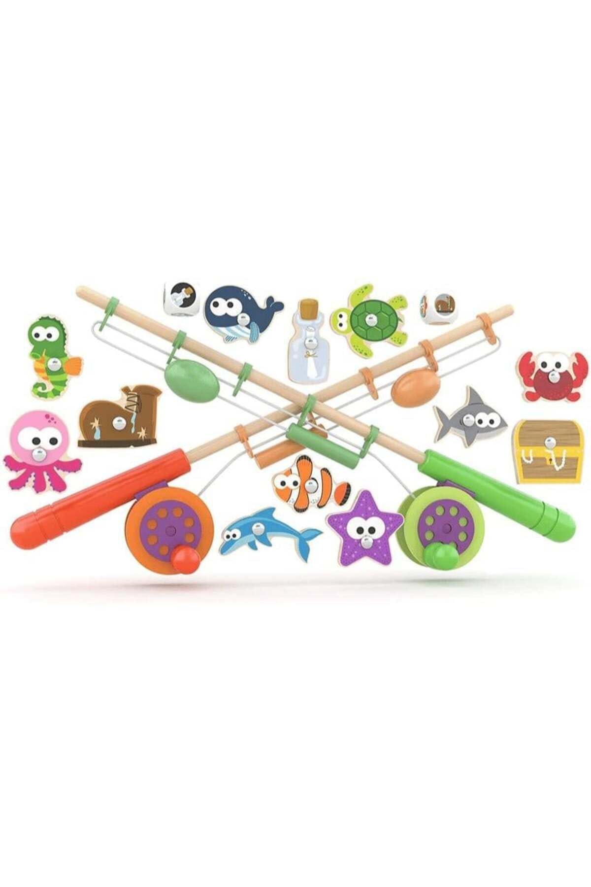 J'adore Wooden Magnetic Fishing Game Toy